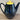 Koffiepot / Theepot - Villeroy & Boch - uitgevoerd in zwart met geel gekleurd deksel