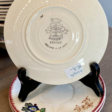 Saucer - Longwy - MARSEILLE decor