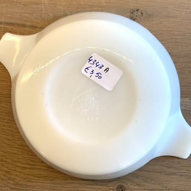 Kom / Soepkom - wit melkglas met oren - J.A.J. (Made in England)
