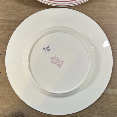 Dinner plate - Villeroy & Boch/Heinrich - porcelain dinnerware made between 1980 and 2005 - ARAGON pattern in stylized red/pink