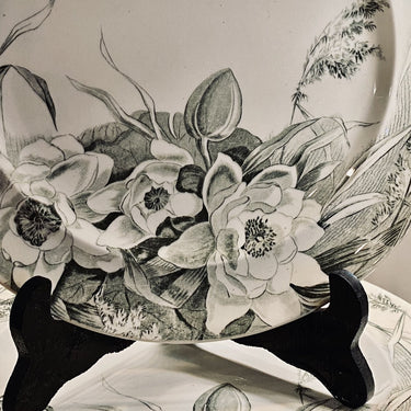Dinner plate / dinner plate / assiette - George Jones &amp; Sons (Stoke-on-Trent) - décor LILY