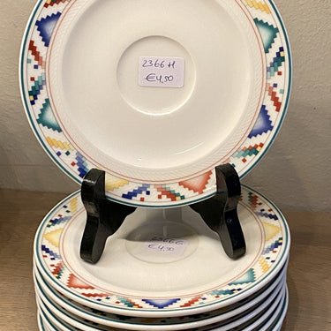 Schotel (voor koffie- of theekopje) - Villeroy & Boch Luxembourg - décor INDIAN LOOK