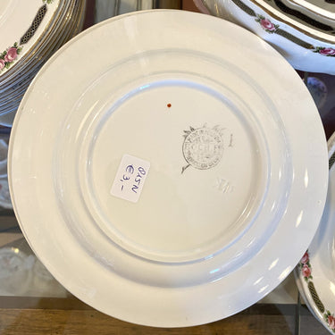 Frühstücksteller - Boch - Rosenranddekor