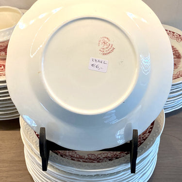 Dinerbord - Société Céramique Maestricht - décor BOERENHOEVE ROOD
