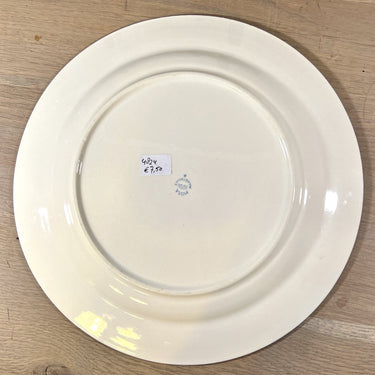 Tortenständer - rundes Modell - Mosa 3-Bögen - 1960er Jahre - Dekor mit breitem schwarz gefärbtem Rand und cremefarbener Innenseite