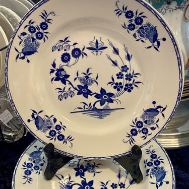 Frühstücksteller - Boch - Dekor GRAND BOUQUET blau
