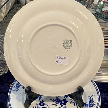 Frühstücksteller - Boch - Dekor GRAND BOUQUET blau