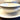 Tasse und Untertasse creme mit schwarzem Streifendekor - Nimy - Art Deco