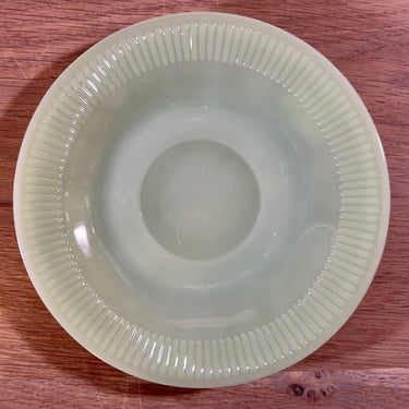 Schotel - FIRE KING - jadeite / jade groen - Oven Glass - Jane Ray geribbeld