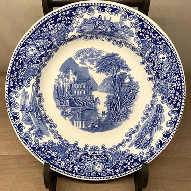 Deep plate / soup plate / assiette creuse / soup plate / Suppenteller - Petrus Regout - decor CASTILLO blue