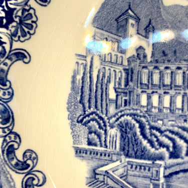 Deep plate / soup plate / assiette creuse / soup plate / Suppenteller - Petrus Regout - decor CASTILLO blue