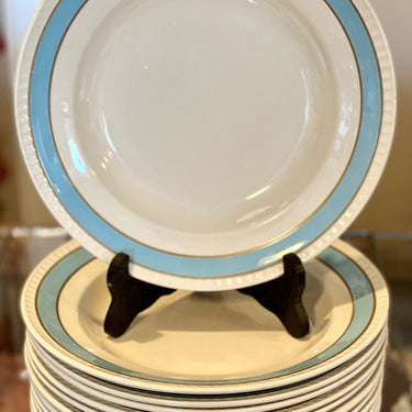 Tiefer Teller / Suppenteller / Pastateller - Boch - Dekor 5232 (Blau) - Modell DURBUY