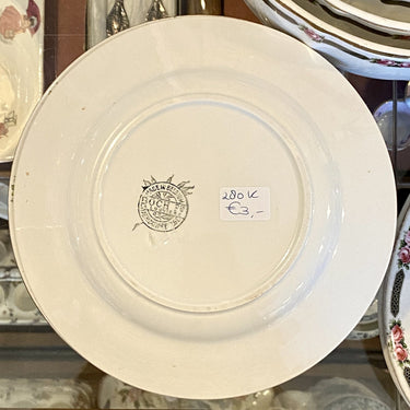 Frühstücksteller – Boch – Rosenranddekor
