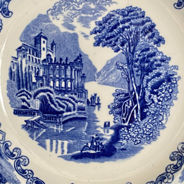 Deep plate / pasta plate / soup plate - Petrus Regout - CASTILLO BLUE decor