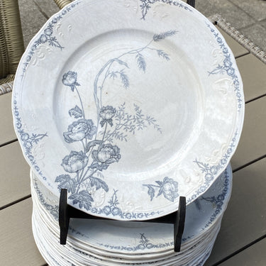 Dinerbord - Société Céramique Maestricht - decor NEMONE grijs