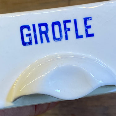 Storage container for a kitchen rack / spice rack - Roesler (Rodach) - inscription in blue GIROFLE