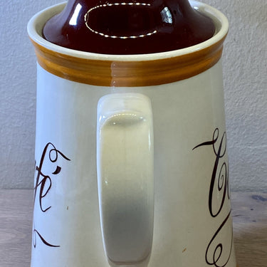Kaffeekanne - Boch - FERMETTE Dekor in Brauntönen