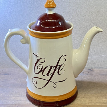 Kaffeekanne - Boch - FERMETTE Dekor in Brauntönen
