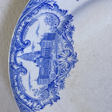 Frühstücksteller / Dessertteller - Boch - Dekor BUENOS AIRES in leuchtendem Blau mit la Catedral/Plazade Mayo/Plaza Libertad
