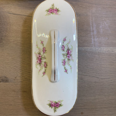 Comb box - Petrus Regout - decor DOUBLE ROSE