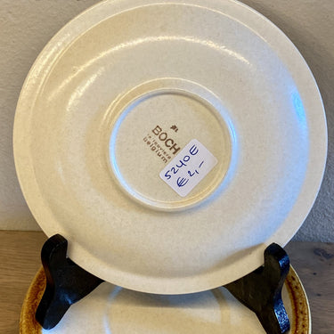 Platzteller / Untertasse - Boch - VESUVE Dekor in Braun und Beige