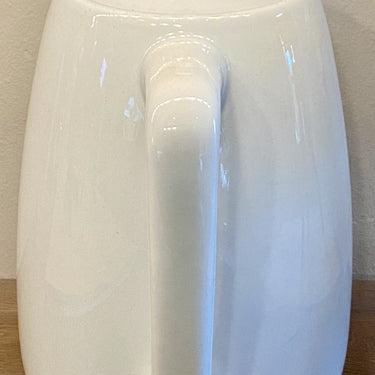 Coffee pot - large, heavy, model - German - white porcelain design