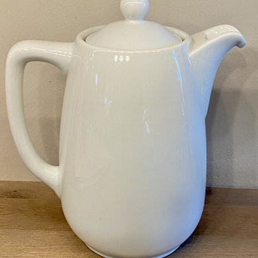 Coffee pot - large, heavy, model - German - white porcelain design