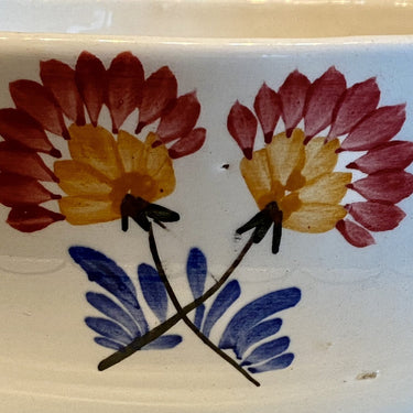 Gravy boat / saucière - fixed bottom dish - Longwy - decor RHODES