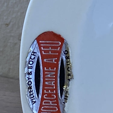 Bowl with ears - Villeroy &amp; Boch Luxembourg - Porcelaine a feu - with original sticker