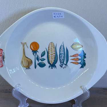 Bowl with ears - Villeroy &amp; Boch Luxembourg - Porcelaine a feu - with original sticker