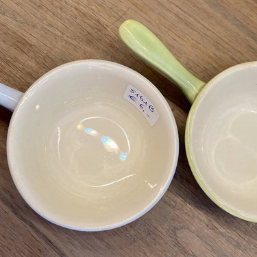 Schüssel / Schale mit Henkel - Villeroy &amp; Boch Luxemburg - in grüner Ausführung