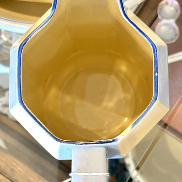 Lampetkan - Boch - Modell VOLGA1 - Dekor unbekannt, in Babyblau und Creme, Art Deco Design - von 1936