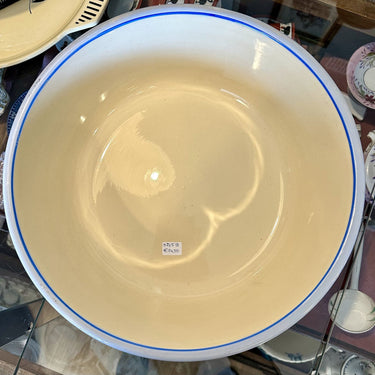 Lampenfassung - Boch - Modell VOLGA1 - Dekor unbekannt, in Babyblau und Creme, Art Deco Design - von 1936