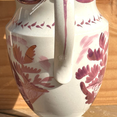 Melkkannetje / Cream jug - Sunderland lustreware/pink lustreware - ca. 1820-1825 - cottage design