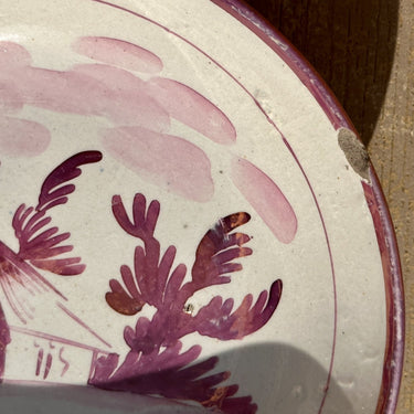 Onderschotel / Schotel - Sunderland lustre - ca. 1820-1825 - cottage design