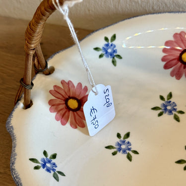 Candy dish - Schramberg - model no. 31 with wicker handle