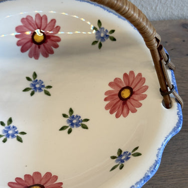 Candy dish - Schramberg - model no. 31 with wicker handle