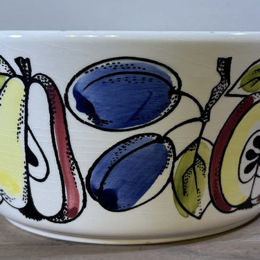 Bowl / Salad bowl - Zell am Harmersbach, Zeller Keramik Manufaktur - decor with various types of fruit