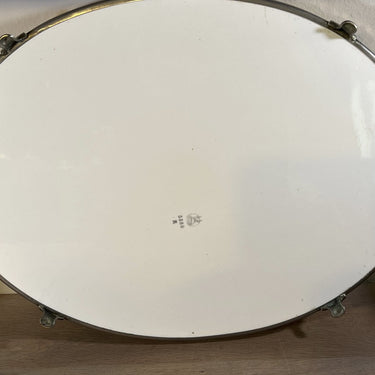 Tray / Presentation tray - large model on legs and with handles and metal edge - probably German - Art Deco