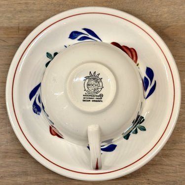 Tasse und Untertasse - Boch - BOERENBONT Dekor
