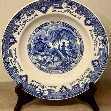 Tiefer Teller / Suppenteller / Pastateller - Boch - YEDDO Dekor in blauer Ausführung