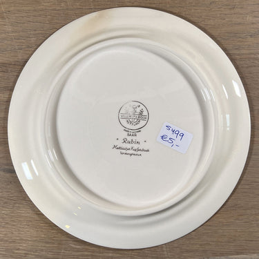 Breakfast plate / Dessert plate - Villeroy &amp; Boch - RUBIN decor in brown/red