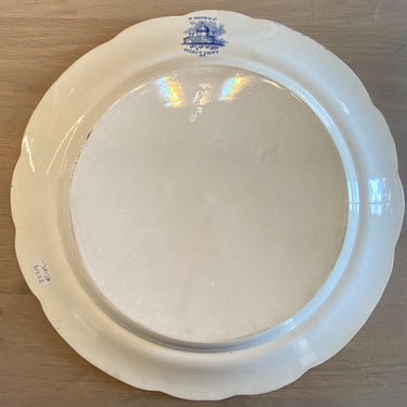 Large platter / big platter - William Smith &amp; Co Wedgewood - decor SELECT VIEWS blue / blue