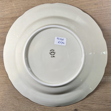 Tiefer Teller / Suppenteller / Pastateller - Mosa - Dekor in blau/rosa Blumen