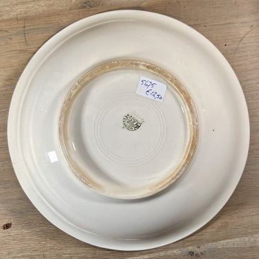 Schüssel / Salatschüssel - Boch - in weiß mit verziertem Rand
