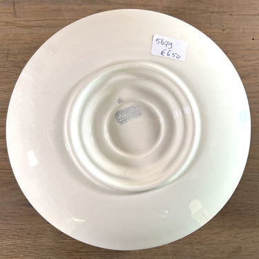 Gravy boat / Sauce boat - round model with two spouts - Petrus Regout - decoration of a kind of scattered flowers