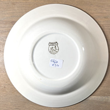 Diep bord / Soepbord / Pastabord - St. Amand - uitvoering met pastelroze, vrij brede, rand
