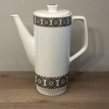 Kaffeekanne - Boch - Dekor MURIELLE in braun/grau (1966) - Form DELTA