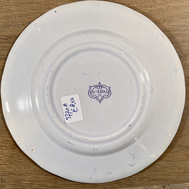 Frühstücksteller / Dessertteller - Boch Frères - Yeddo Dekor in farbiger Ausführung