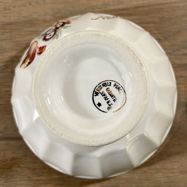 Bowl - Veritable Porcelaine Garante Sofa Fils - decor with flowers and inscription NELLY